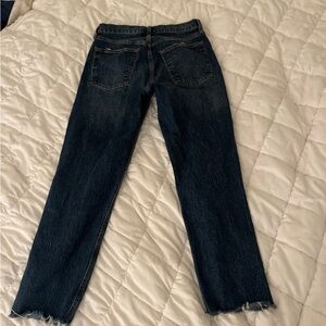 GAP Dark Blue Cheeky Straight Leg High Rise Women's Jeans